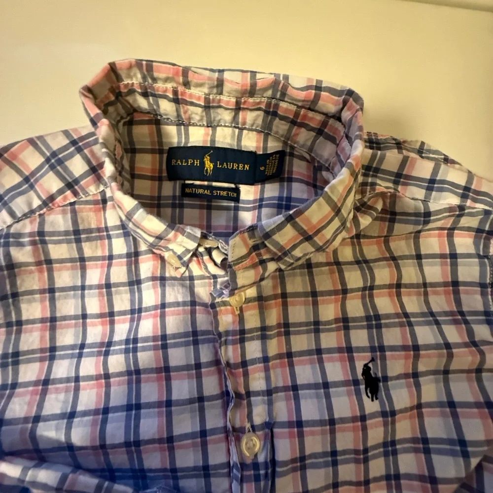 Boys Ralph Lauren Polo dress shirt size 6 EUC